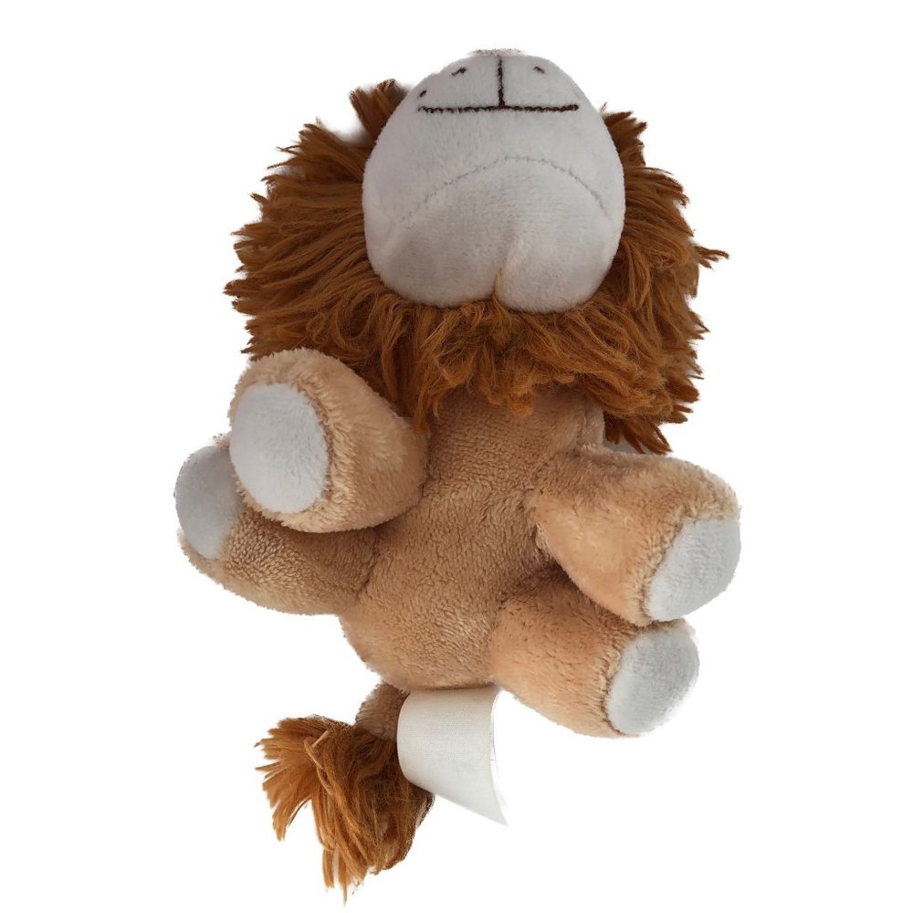 Hug Fun Jungle Lion Plush Stuffed Big Gold Glitter Bead Eyes 8" - Picture 5 of 8